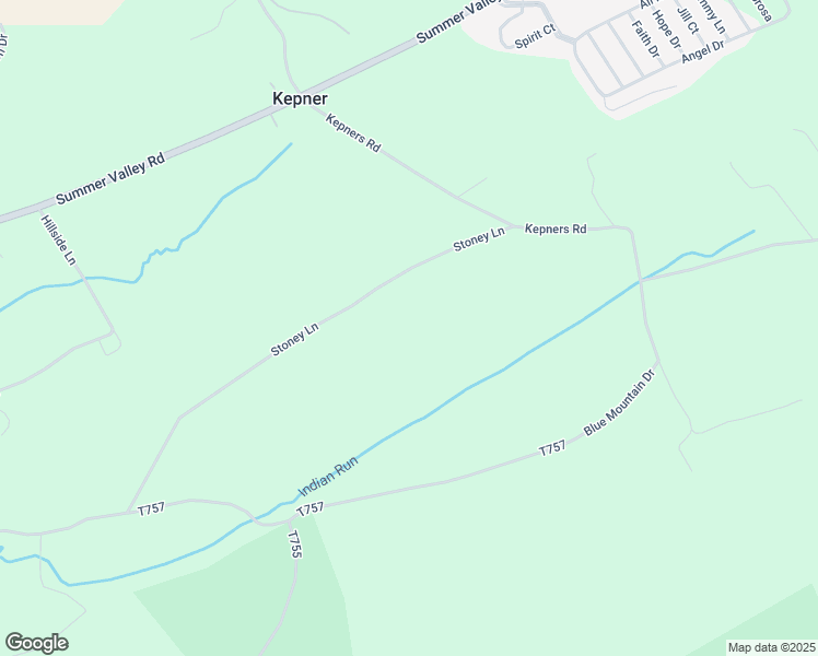 map of restaurants, bars, coffee shops, grocery stores, and more near 140 Stoney Lane in New Ringgold