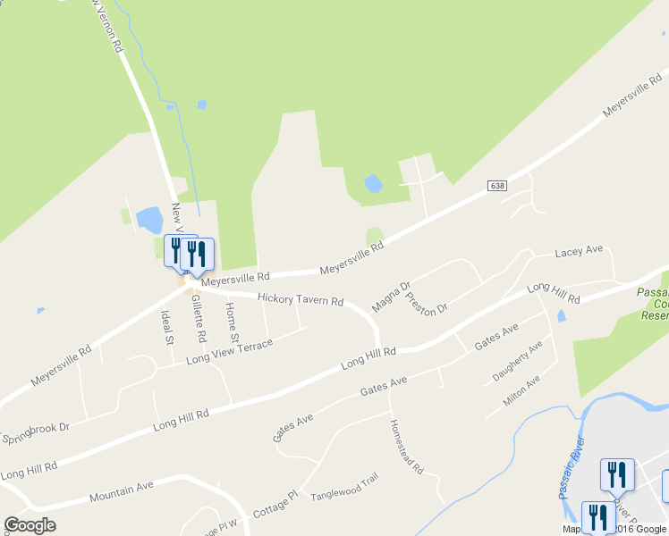 map of restaurants, bars, coffee shops, grocery stores, and more near 490 County Road 638 in Gillette