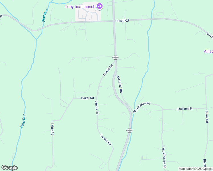 map of restaurants, bars, coffee shops, grocery stores, and more near 710 Pennsylvania 989 in Freedom