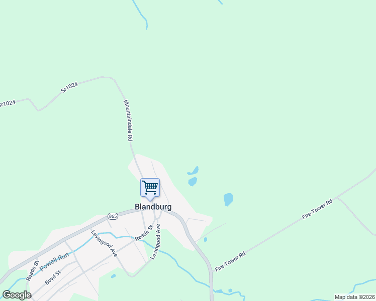 map of restaurants, bars, coffee shops, grocery stores, and more near 177 Saw Mill Road in Fallentimber