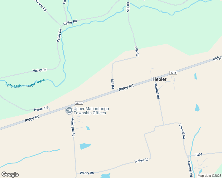 map of restaurants, bars, coffee shops, grocery stores, and more near 1096 Ridge Road in Klingerstown