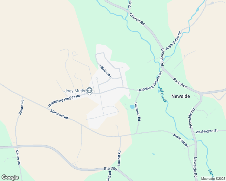 map of restaurants, bars, coffee shops, grocery stores, and more near 5238 Heidelberg Heights Road in Germansville