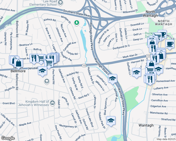 1246 Holiday Park Drive, Wantagh NY Walk Score