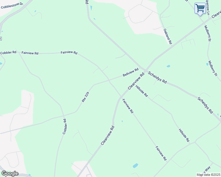 map of restaurants, bars, coffee shops, grocery stores, and more near 4926 Fairview Road in Schnecksville