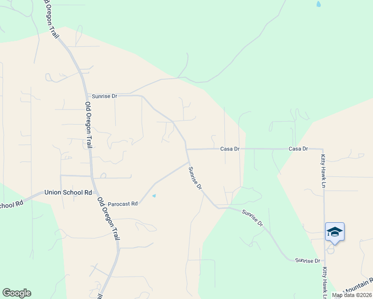 map of restaurants, bars, coffee shops, grocery stores, and more near 20100 Casa Drive in Redding