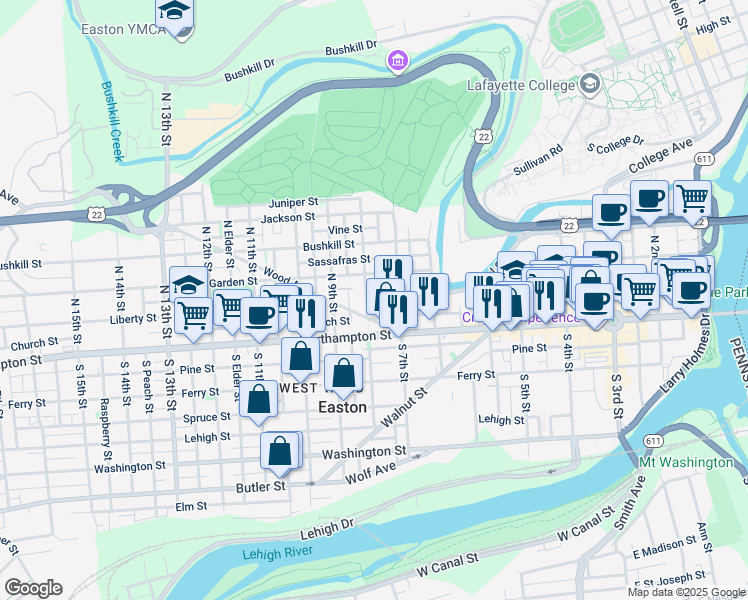 37 North 8th Street, Easton PA Walk Score