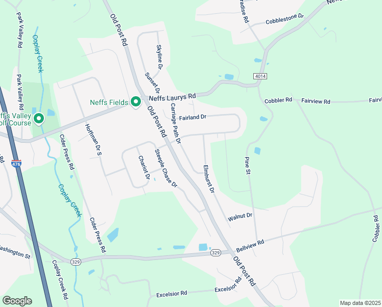 map of restaurants, bars, coffee shops, grocery stores, and more near 5222 Elmhurst Drive in Schnecksville