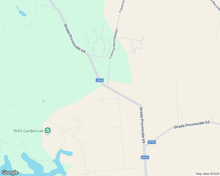 map of restaurants, bars, coffee shops, grocery stores, and more near Strada Provinciale 69 in Città metropolitana di Sassari