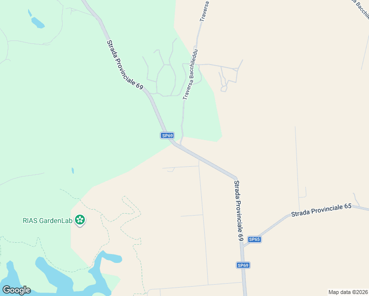 map of restaurants, bars, coffee shops, grocery stores, and more near Strada Provinciale 69 in Città metropolitana di Sassari