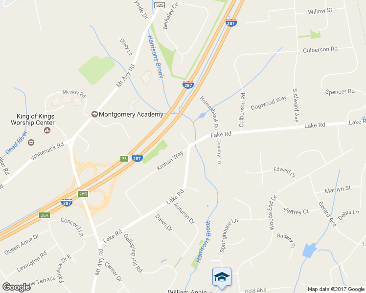 map of restaurants, bars, coffee shops, grocery stores, and more near 4 Vail Terrace in Bernards