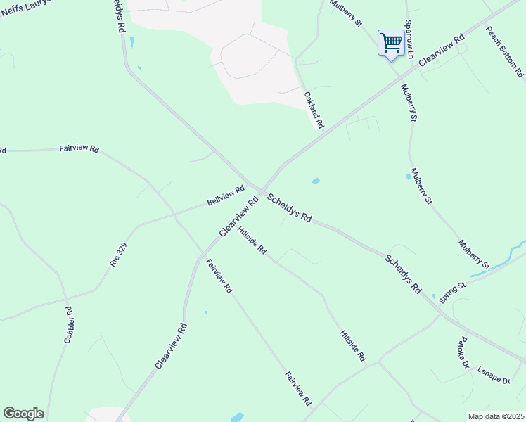 map of restaurants, bars, coffee shops, grocery stores, and more near 2406 Clearview Rd in Coplay
