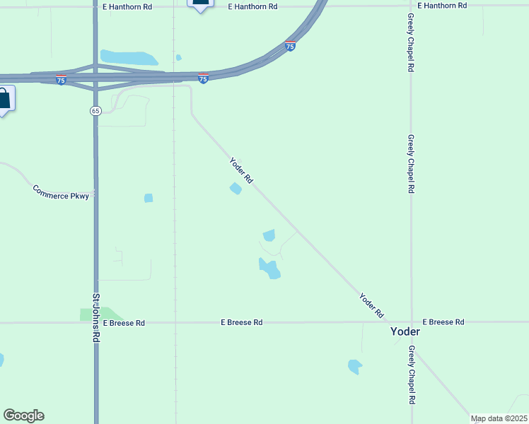 map of restaurants, bars, coffee shops, grocery stores, and more near 3333 Yoder Rd in Cridersville