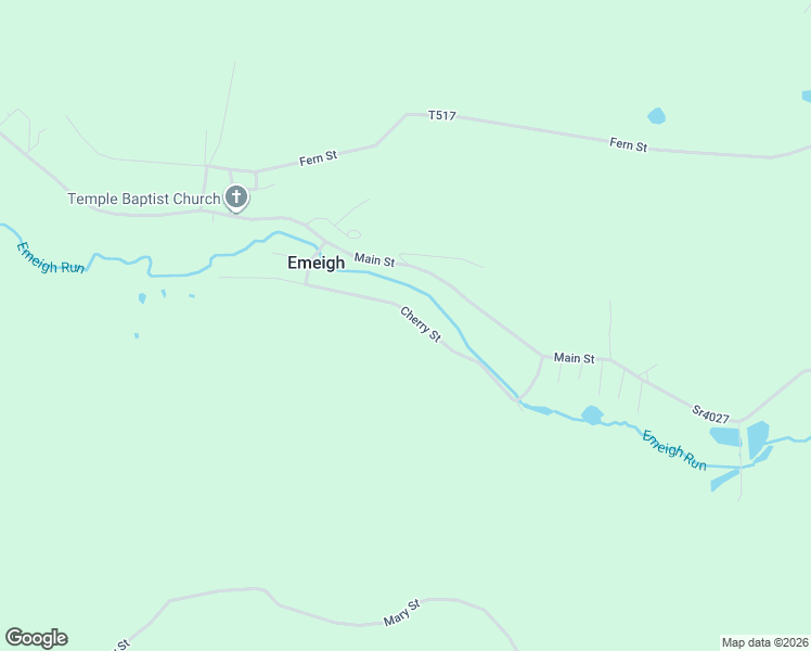 map of restaurants, bars, coffee shops, grocery stores, and more near Cherry St in Northern Cambria