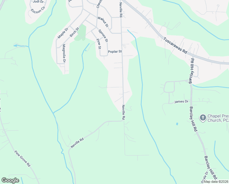 map of restaurants, bars, coffee shops, grocery stores, and more near 105 Juanita Drive in Beaver