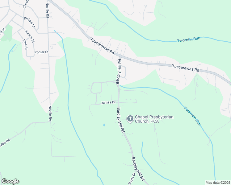 map of restaurants, bars, coffee shops, grocery stores, and more near 370 Barclay Hill Road in Beaver