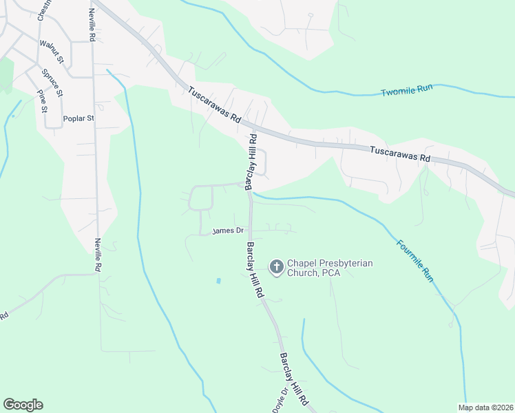 map of restaurants, bars, coffee shops, grocery stores, and more near 370 Barclay Hill Road in Beaver