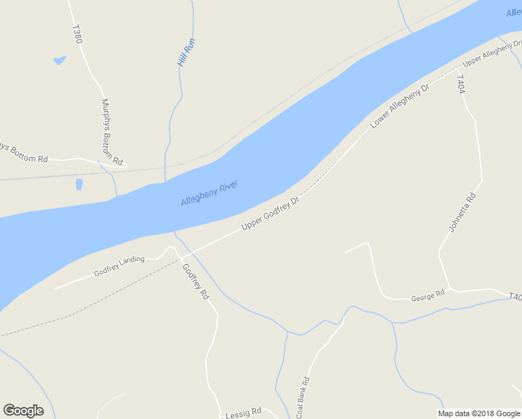 map of restaurants, bars, coffee shops, grocery stores, and more near 155 Upper Godfrey Drive in Leechburg