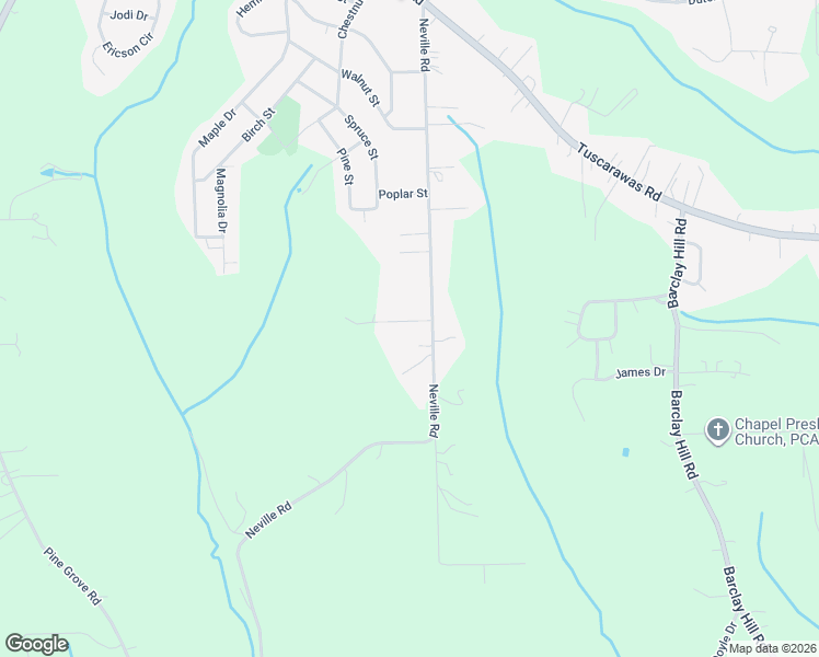 map of restaurants, bars, coffee shops, grocery stores, and more near 105 Juanita Dr in Beaver