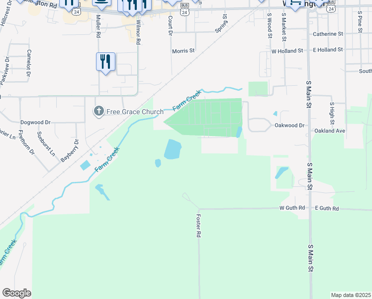 map of restaurants, bars, coffee shops, grocery stores, and more near in Washington