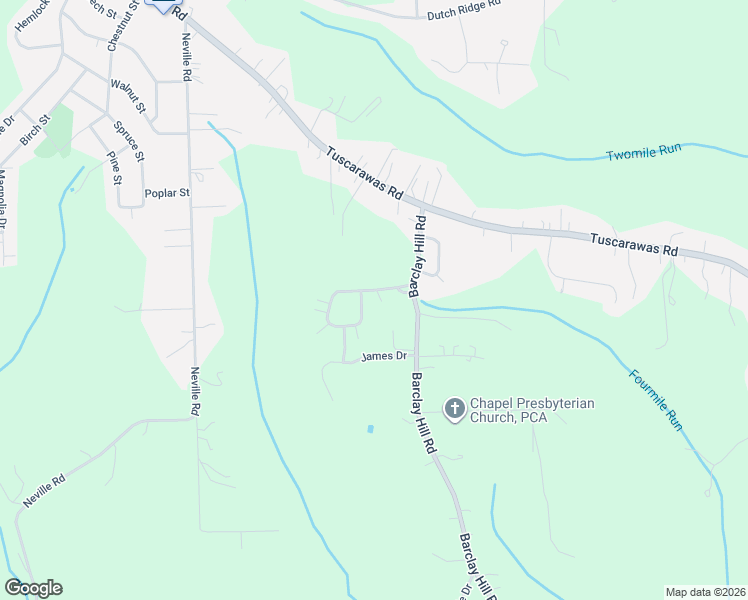 map of restaurants, bars, coffee shops, grocery stores, and more near 93 Nicholas Drive in Beaver