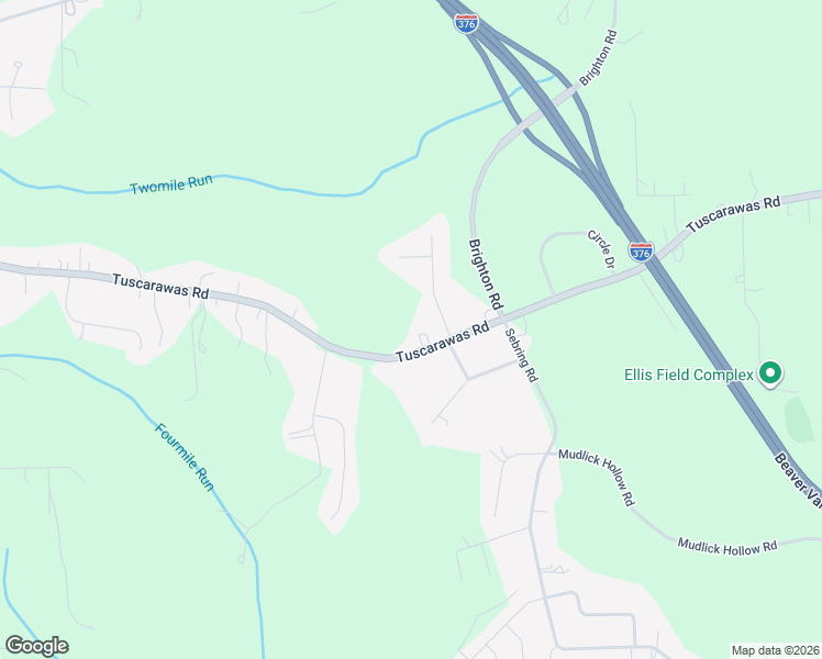 map of restaurants, bars, coffee shops, grocery stores, and more near 101 Murray Drive in Beaver