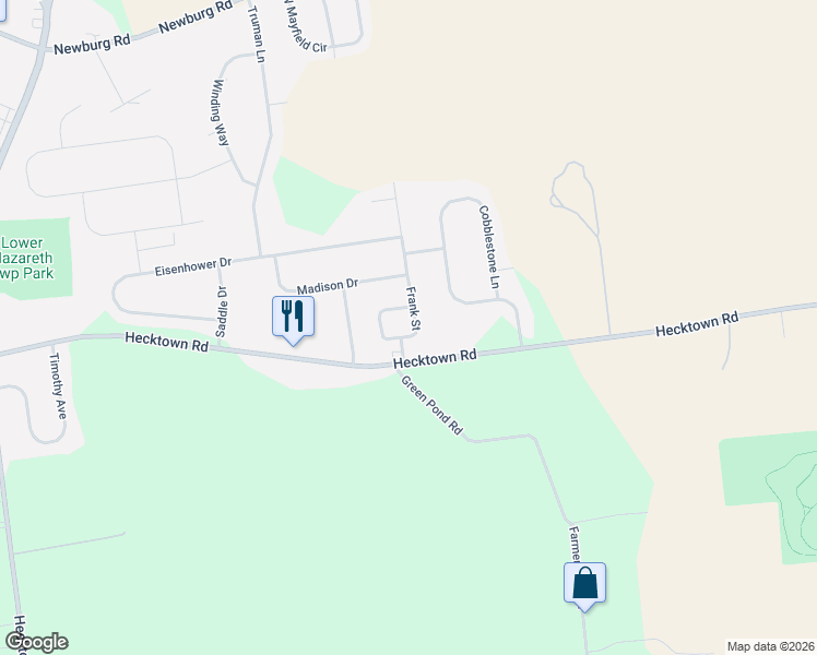 map of restaurants, bars, coffee shops, grocery stores, and more near 243 Frank Street in Bethlehem