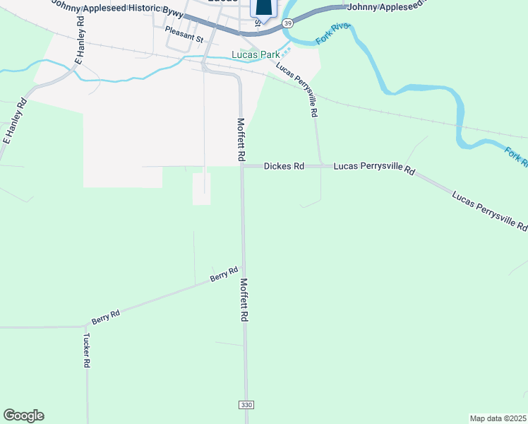 map of restaurants, bars, coffee shops, grocery stores, and more near 2379 Moffett Rd in Lucas