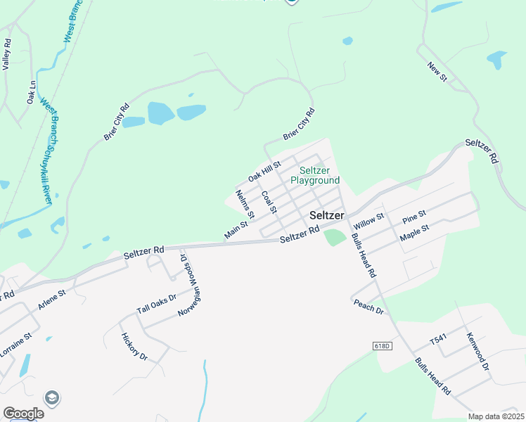 map of restaurants, bars, coffee shops, grocery stores, and more near 125 Main Street in Pottsville