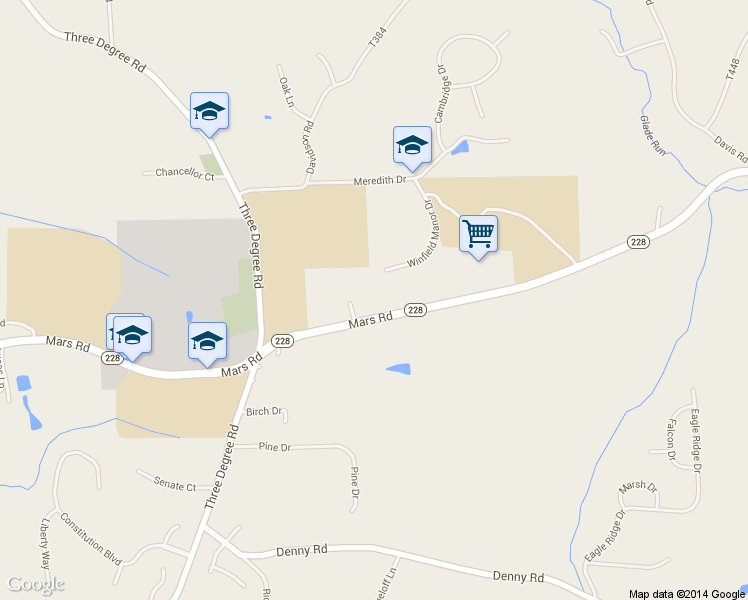 map of restaurants, bars, coffee shops, grocery stores, and more near 435 Pennsylvania 228 in Valencia