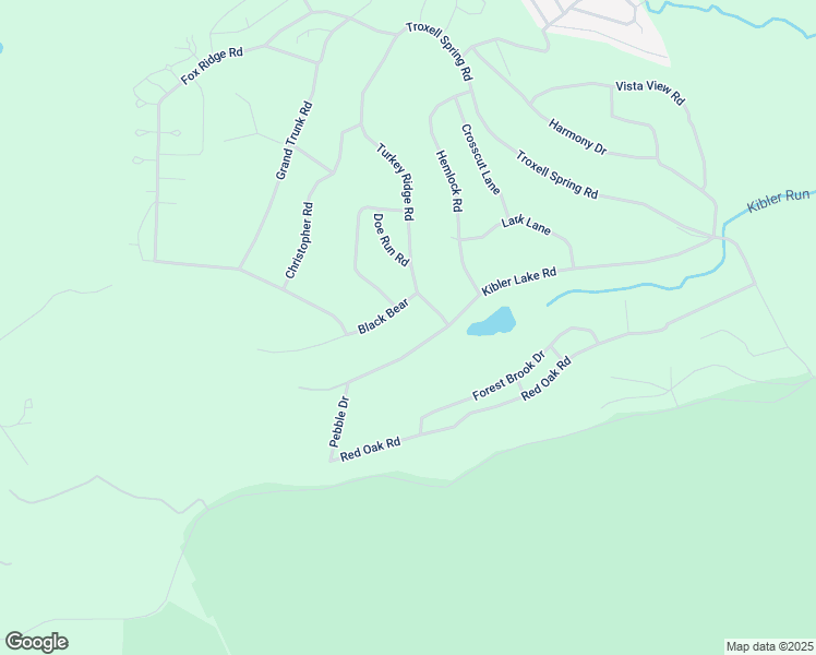 map of restaurants, bars, coffee shops, grocery stores, and more near Kibler Lake Road in Flinton