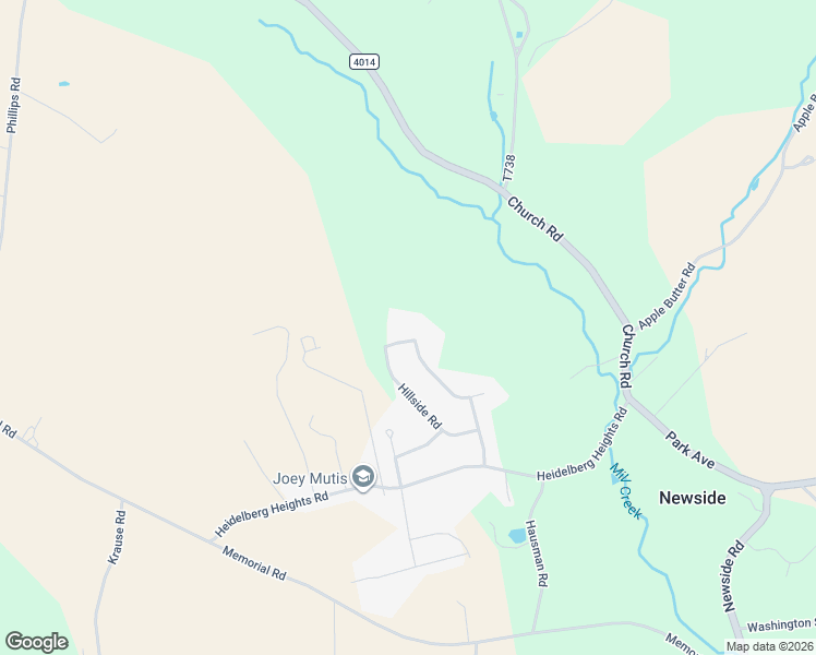 map of restaurants, bars, coffee shops, grocery stores, and more near 5163 Crest Street in Germansville