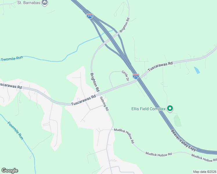 map of restaurants, bars, coffee shops, grocery stores, and more near 34 Circle Drive in Beaver