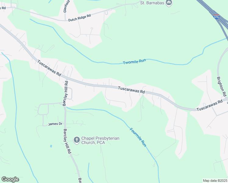 map of restaurants, bars, coffee shops, grocery stores, and more near 3530 Tuscarawas Road in Beaver