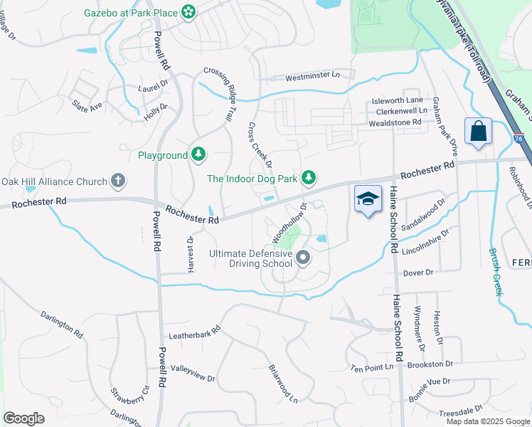 map of restaurants, bars, coffee shops, grocery stores, and more near 922 Lynwood Court in Cranberry Township