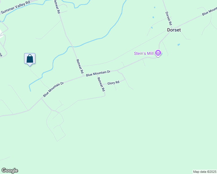 map of restaurants, bars, coffee shops, grocery stores, and more near 6 Glory Road in New Ringgold