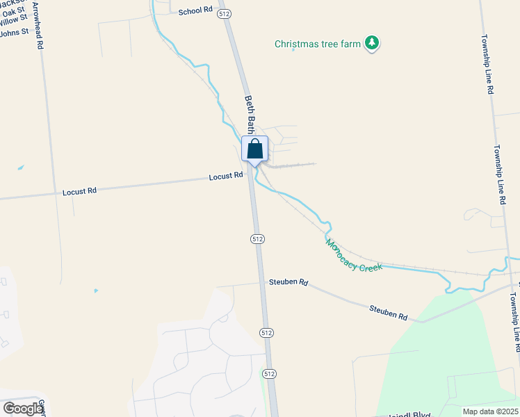 map of restaurants, bars, coffee shops, grocery stores, and more near 7152 Beth Bath Pike in Bath