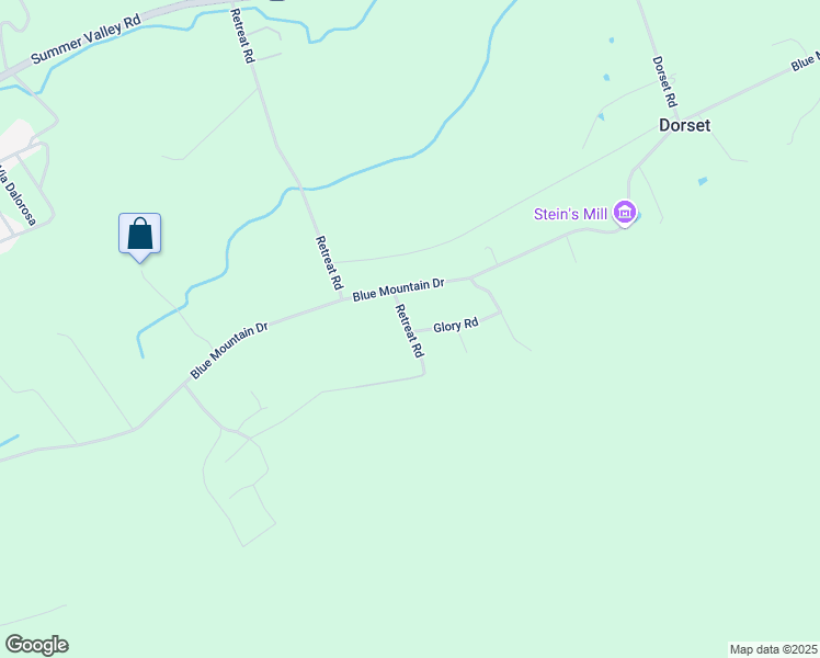 map of restaurants, bars, coffee shops, grocery stores, and more near 1 Glory Road in New Ringgold