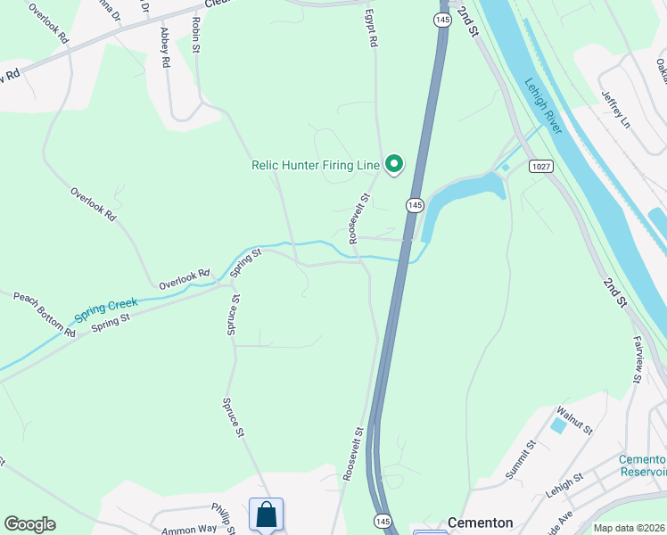 map of restaurants, bars, coffee shops, grocery stores, and more near 4030 Spring Street in Egypt