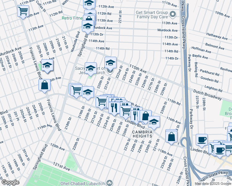 map of restaurants, bars, coffee shops, grocery stores, and more near in 