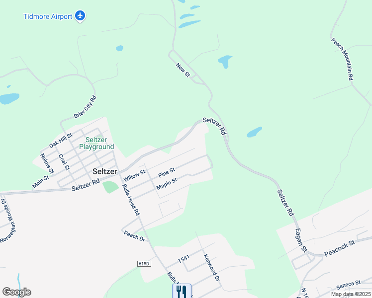 map of restaurants, bars, coffee shops, grocery stores, and more near 569 Willow Street in Pottsville