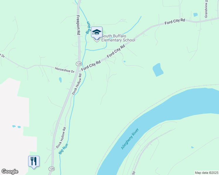 map of restaurants, bars, coffee shops, grocery stores, and more near 131 Ridgecrest Drive in Freeport