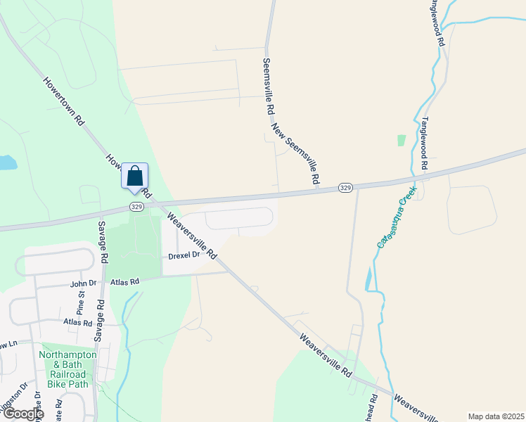 map of restaurants, bars, coffee shops, grocery stores, and more near 97 Oak Lane in Northampton