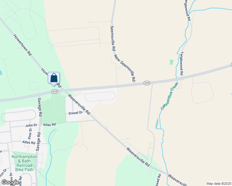 map of restaurants, bars, coffee shops, grocery stores, and more near 68 Oak Lane in Northampton