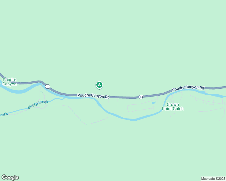 map of restaurants, bars, coffee shops, grocery stores, and more near 32990 Poudre Canyon Road in Bellvue