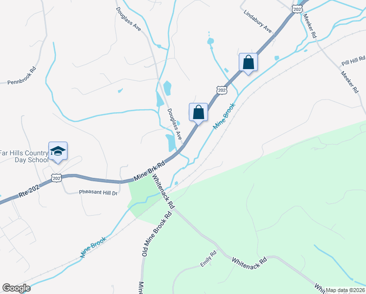 map of restaurants, bars, coffee shops, grocery stores, and more near 553 Mine Brook Road in Bernardsville
