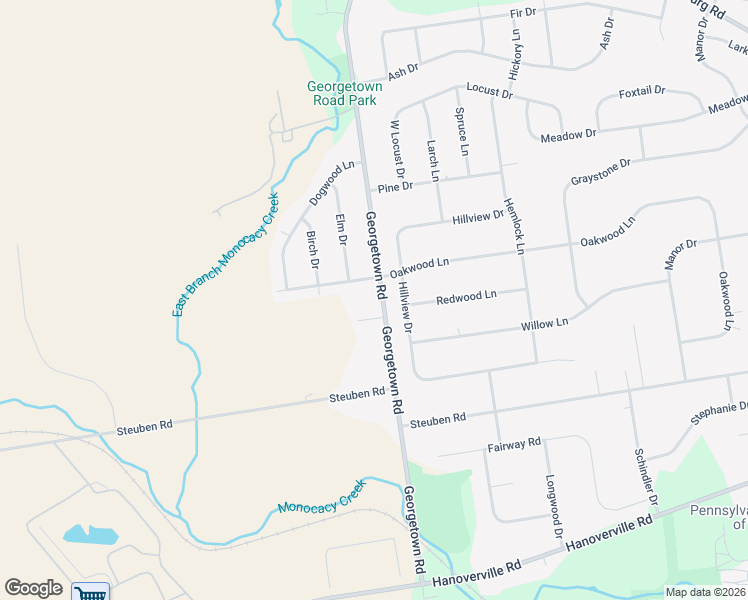 map of restaurants, bars, coffee shops, grocery stores, and more near 375 Georgetown Road in Nazareth