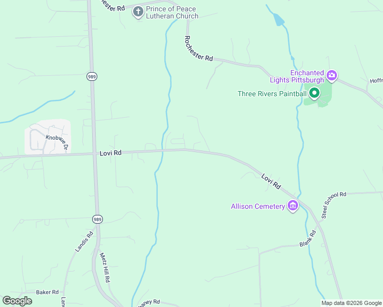 map of restaurants, bars, coffee shops, grocery stores, and more near 1941 Lovi Road in Freedom