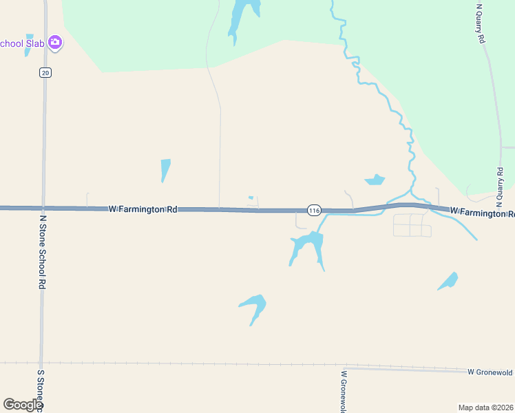 map of restaurants, bars, coffee shops, grocery stores, and more near 20228 West Farmington Road in Trivoli
