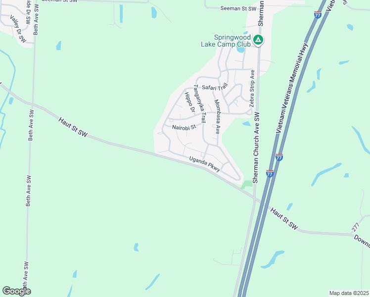 map of restaurants, bars, coffee shops, grocery stores, and more near Boa Avenue in East Sparta