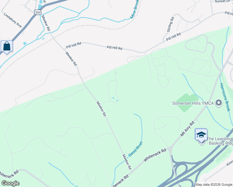 map of restaurants, bars, coffee shops, grocery stores, and more near 48 Wisteria Way in Basking Ridge